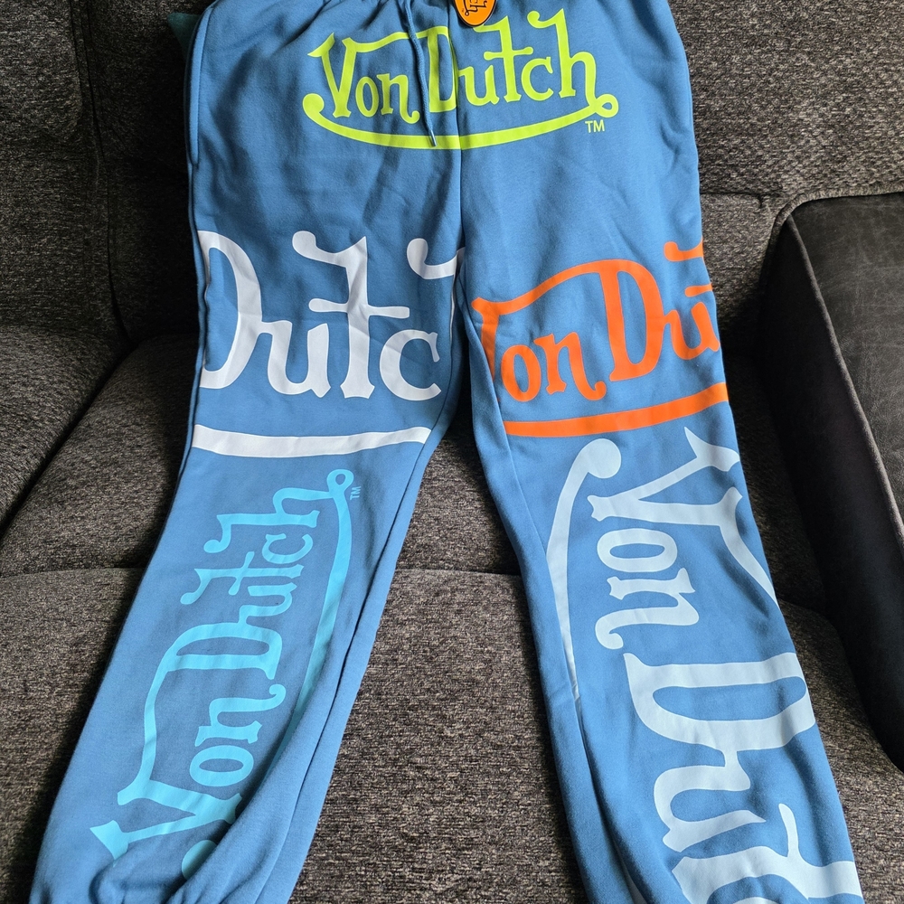 Von Dutch Multicolor Logo Jogger - Blue/combo